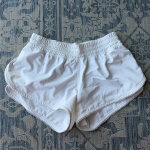 lululemon athletica White Women's Athletic Shorts with Smocked Waistband